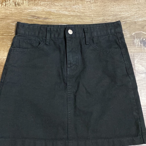 GREAT Black Jean Skirt - Picture 3 of 6